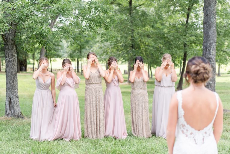 bridesmaids first look
