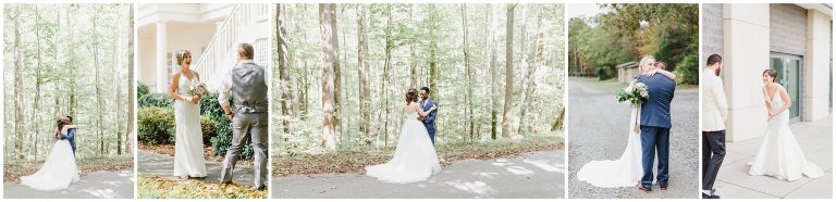 first look charlotte nc wedding photographer