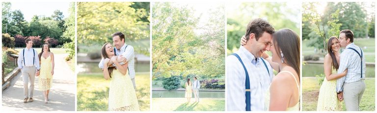 uptown charlotte engagement session