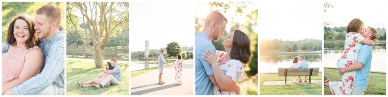 furman university engagement session
