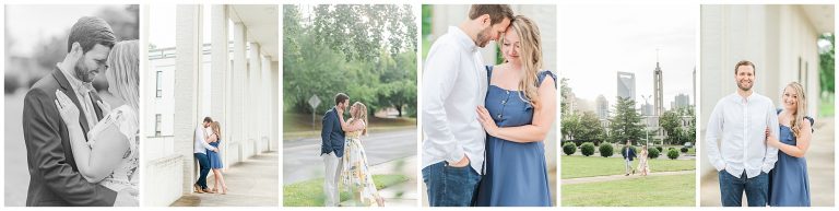 uptown charlotte engagement session