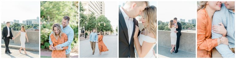 uptown charlotte engagement session