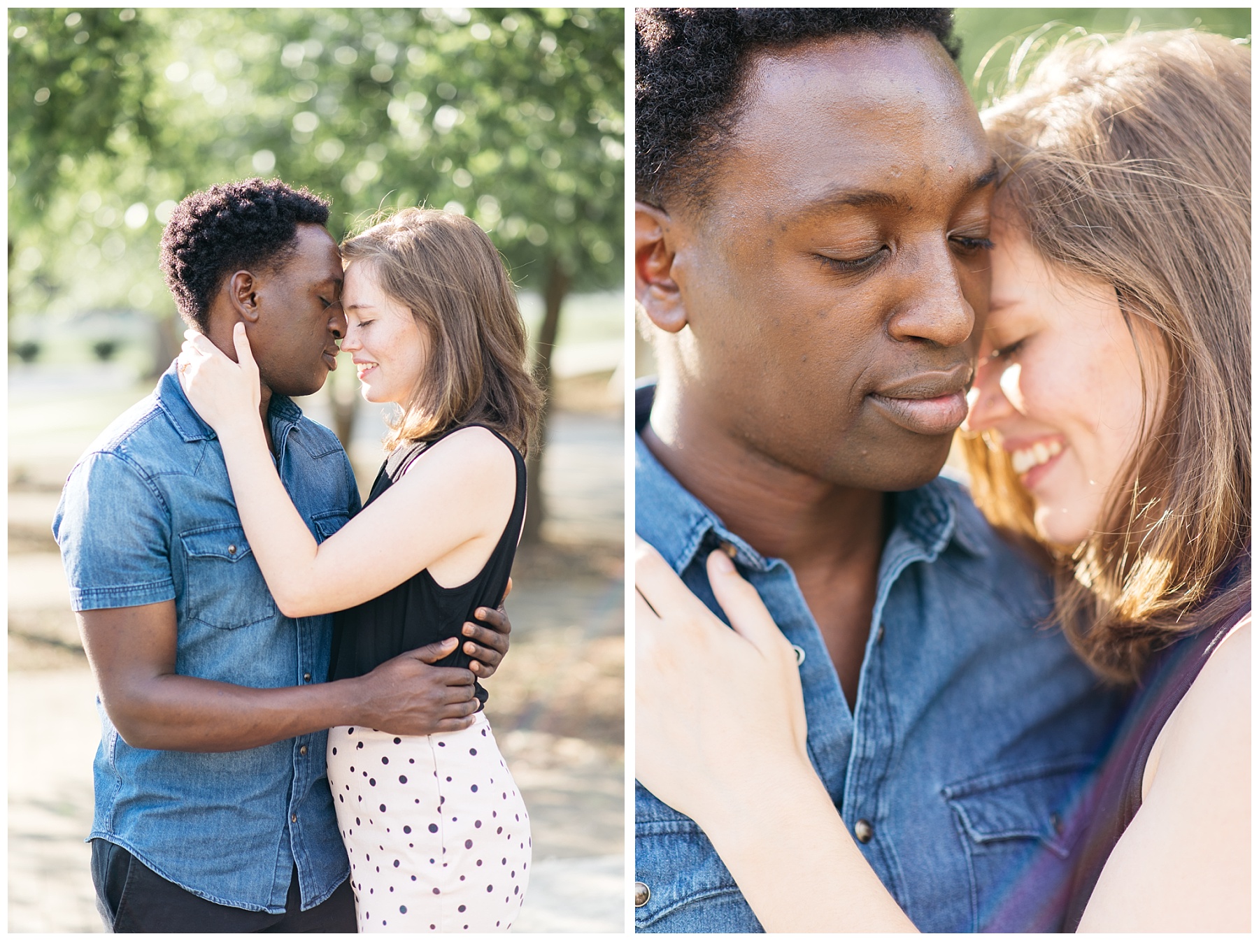 engagement photos during summer in the south