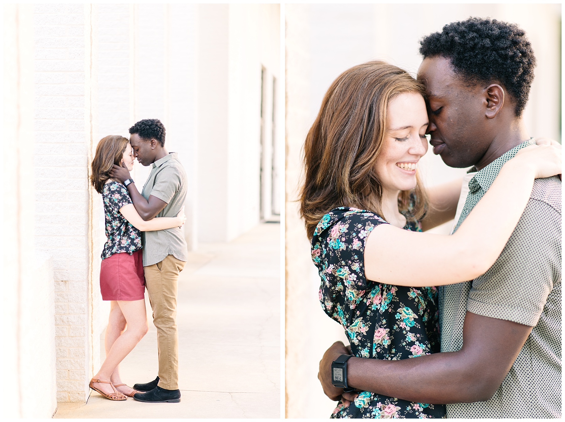 uptown church engagement photos in charlotte nc