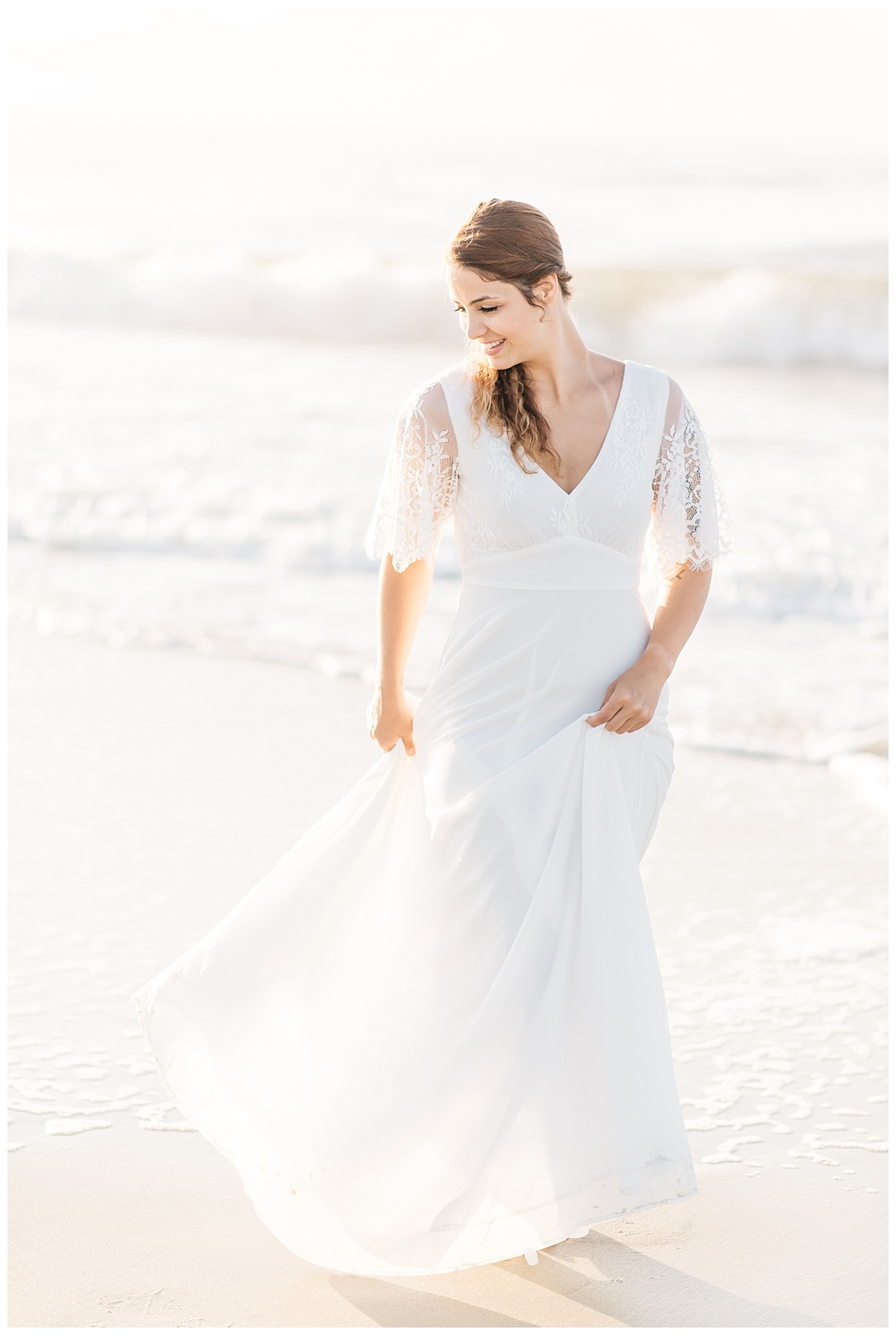 bridal sessions at the beach charlotte wedding photographer