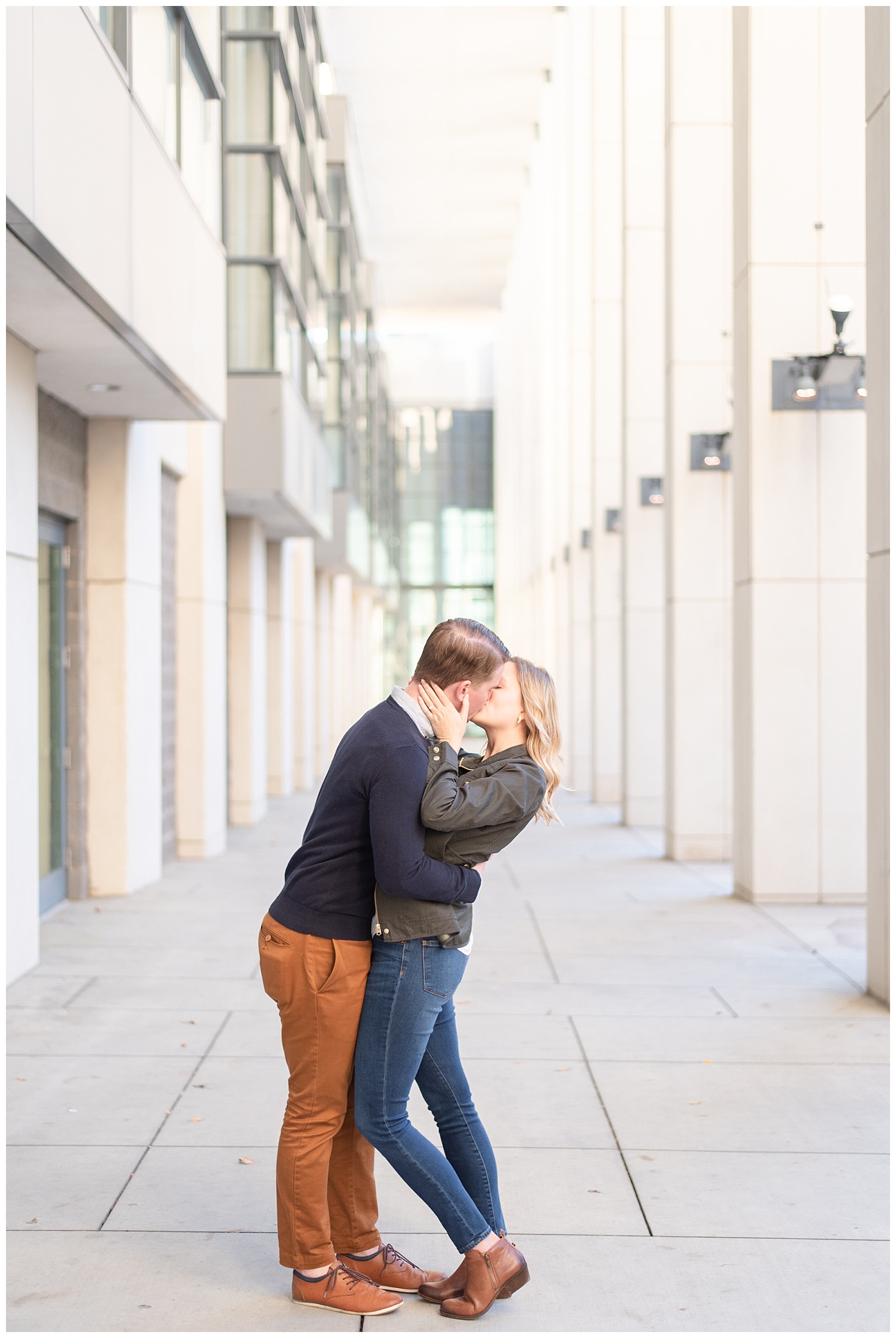 uptown engagement session