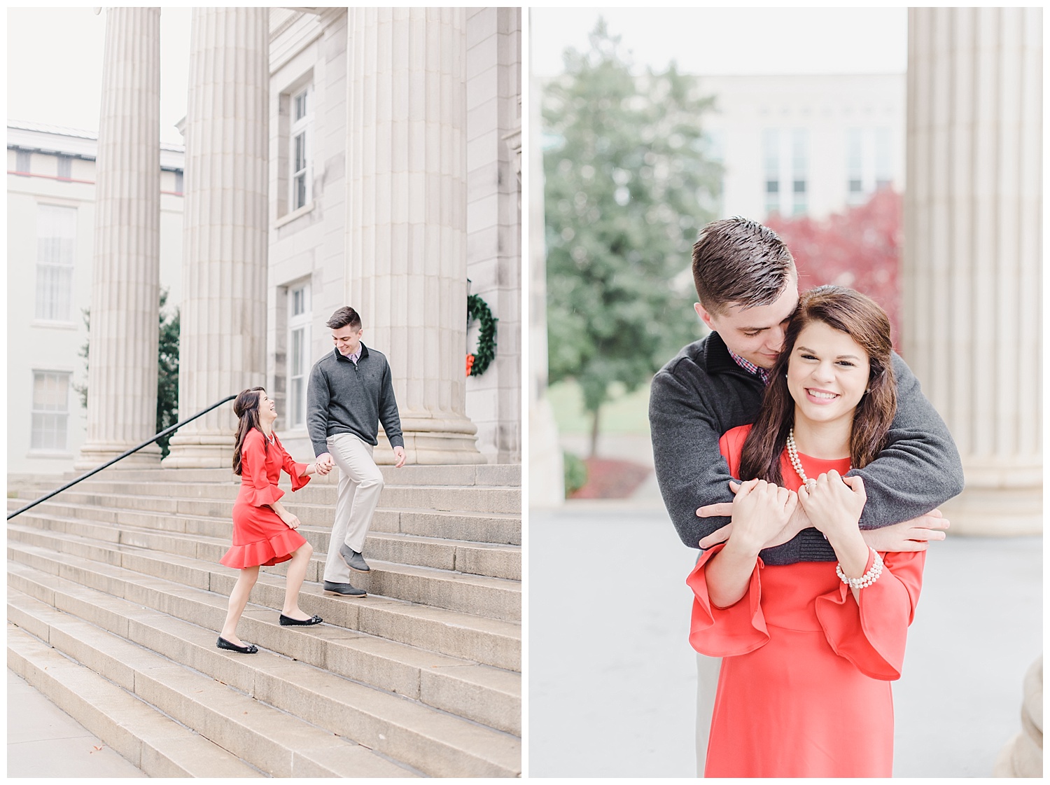 christmas engagement session