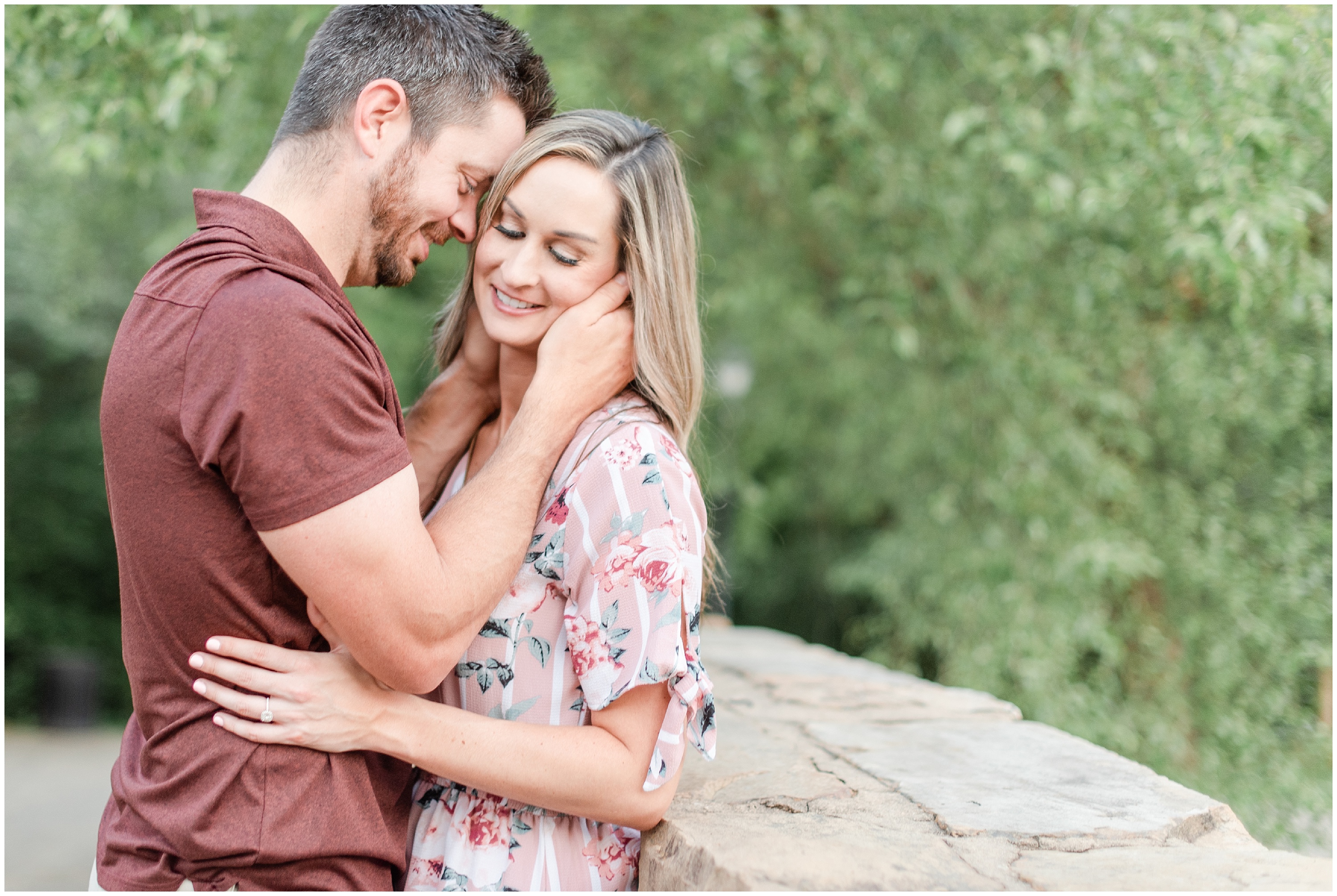 cute charlotte engagement session