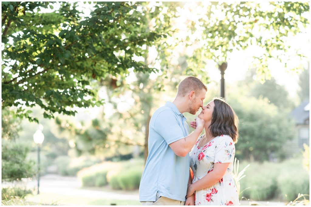 engagement session at furman university in greenville sc
