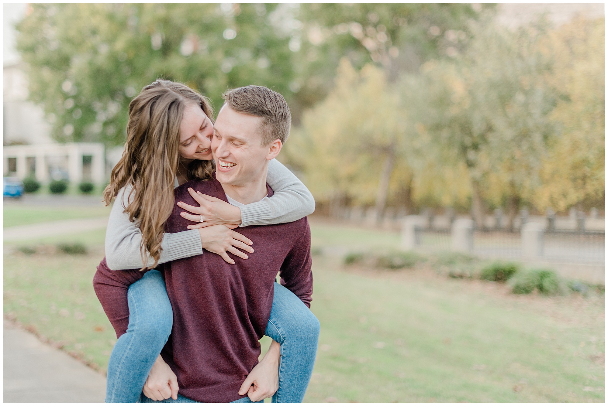 A Charlotte Skyline Engagement Session | Austin + Abby - Alexandra ...