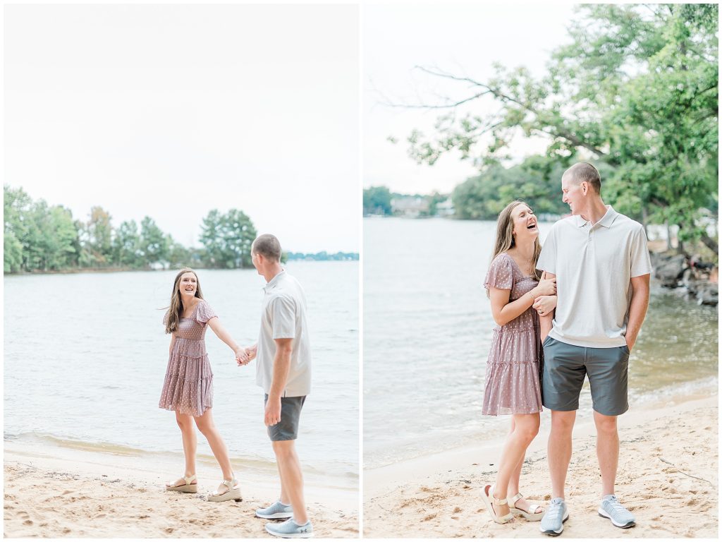 lake norman engagement session