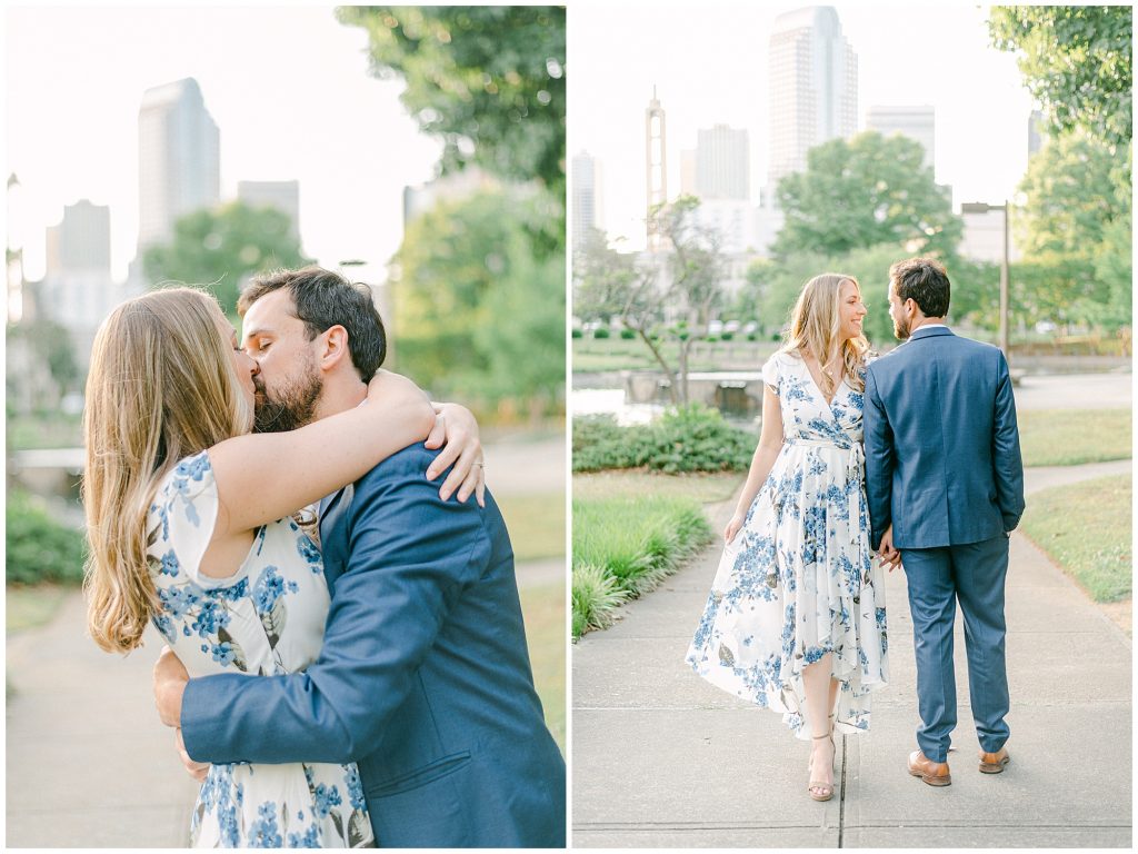 classic charlotte engagement session