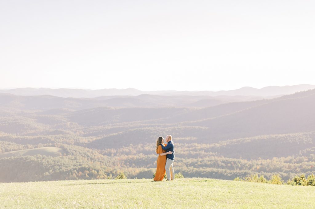 mountain view engagement session nc