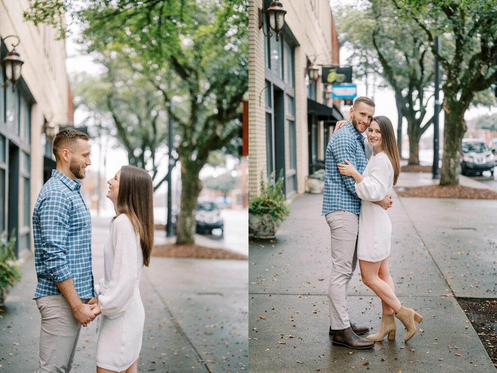 downtown shelby engagement session